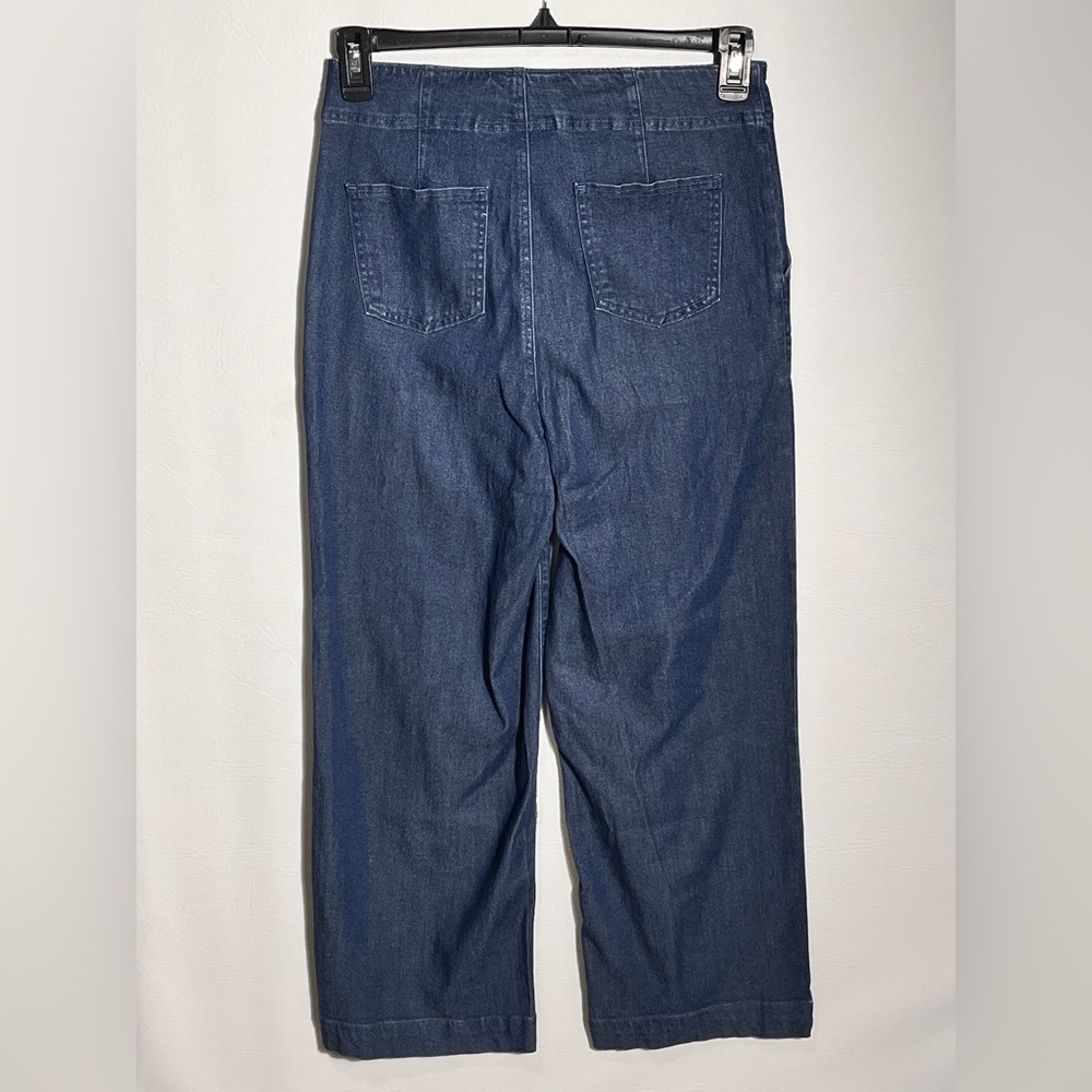 Ruby Rd. Wide Leg Dark Blue Jeans 8P - Picture 4 of 8
